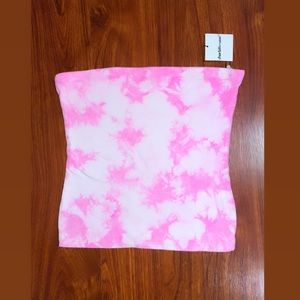 Hot Pink Tie Dye Tube Top 💕